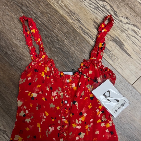 💔sold 💔 Realisation Par long red dress size S NWT - Picture 3 of 5